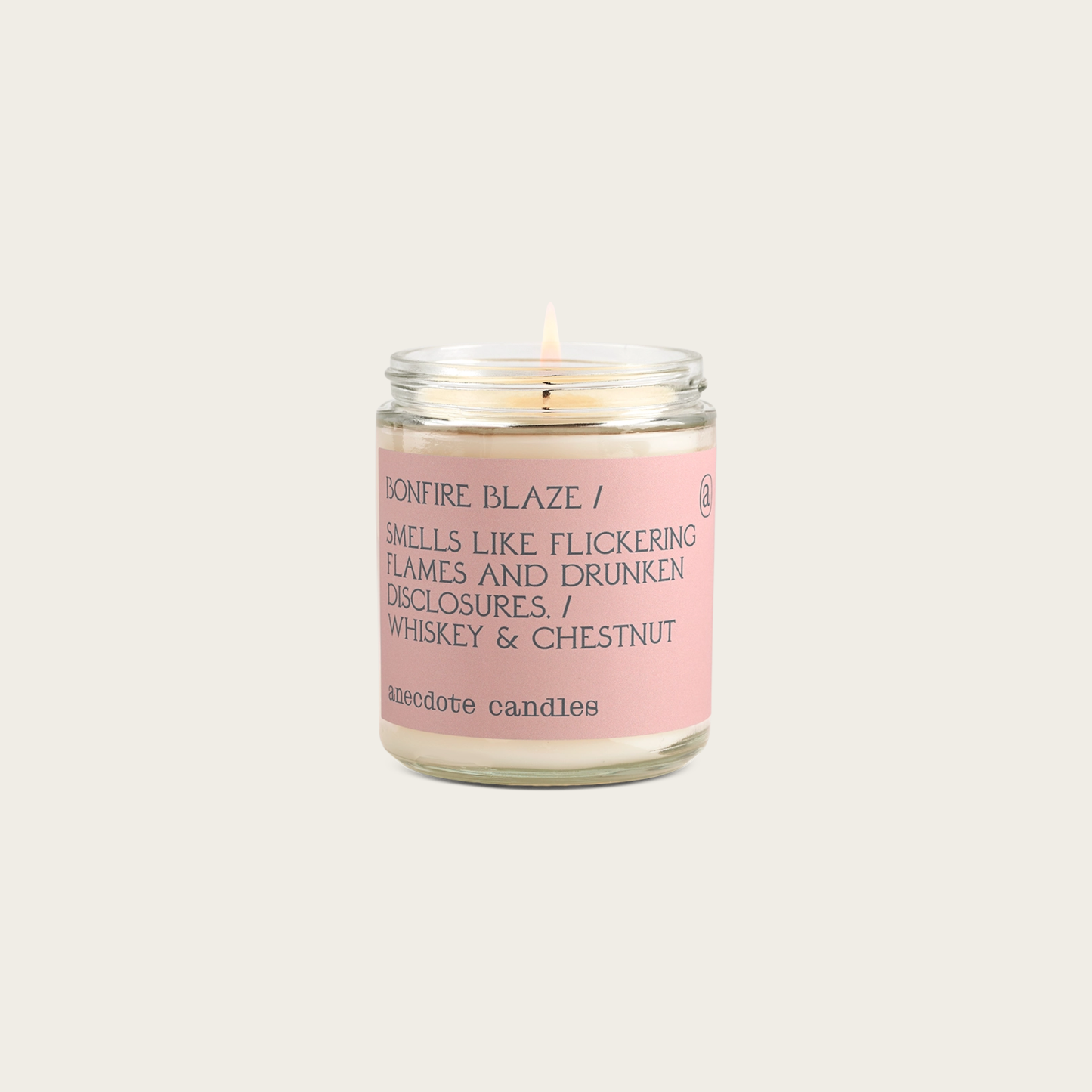Bonfire Blaze (Whiskey & Chestnut) Glass Jar Candle