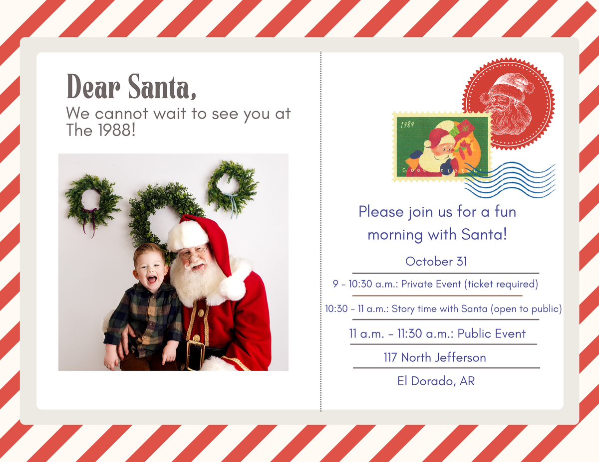 Pictures and Story Time with Santa at The 1988 (Required)