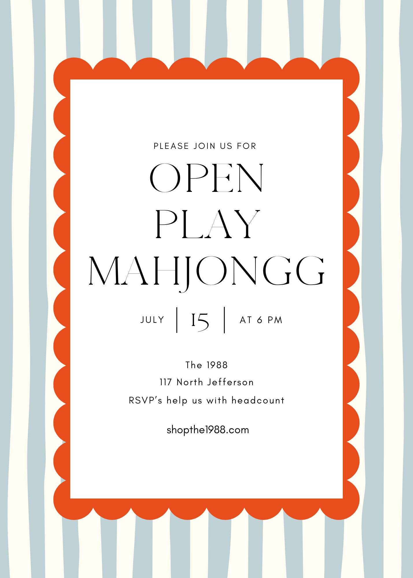 Open Play Mahjongg Night