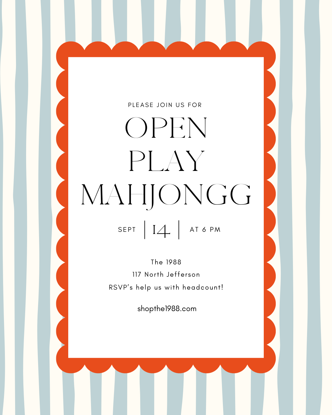 Open Play Mahjongg Night