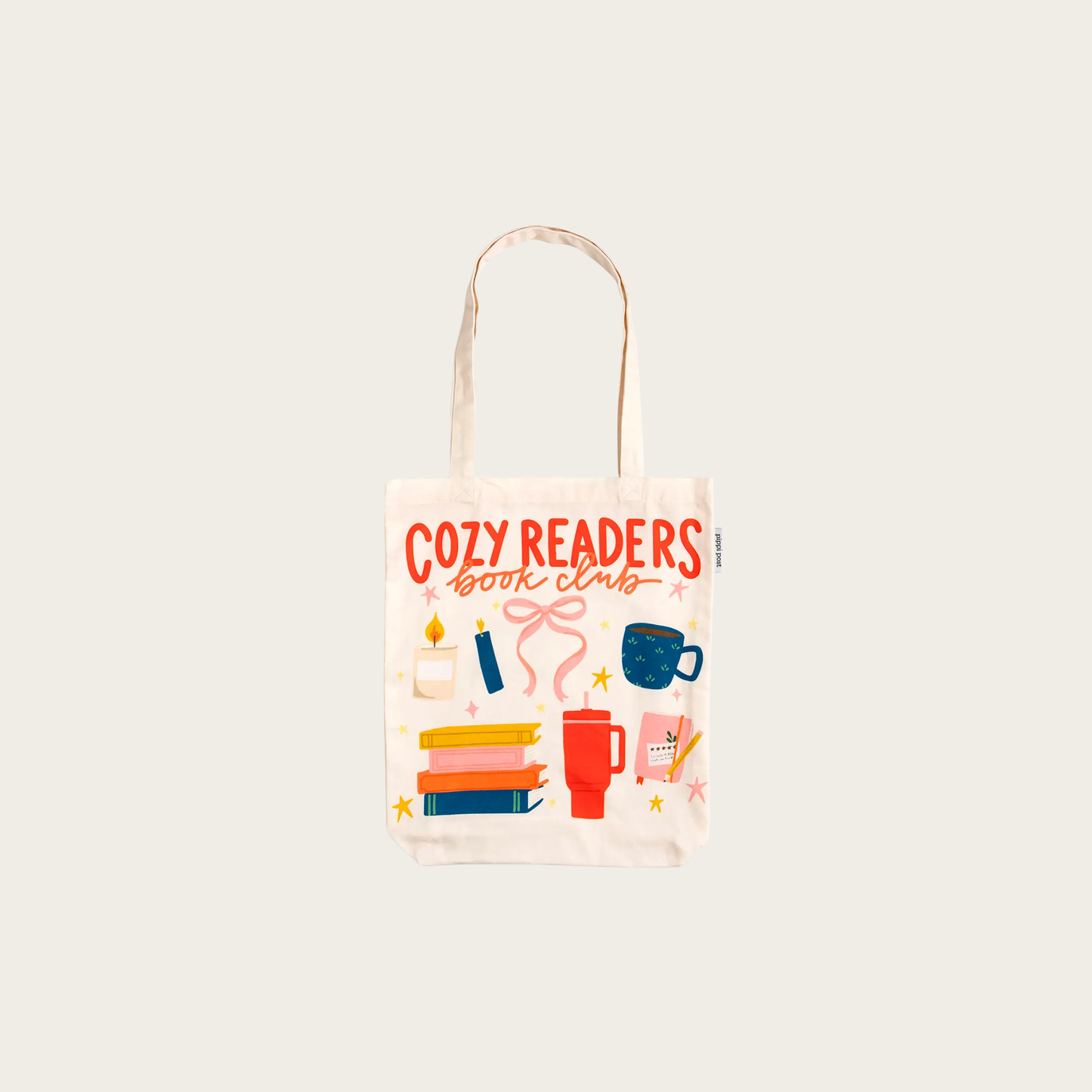 Cozy Readers Book Club Canvas Tote Bag
