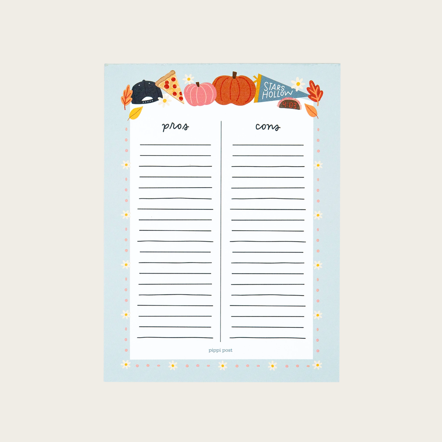 Pros & Cons Stars Hollow 6x8 Notepad