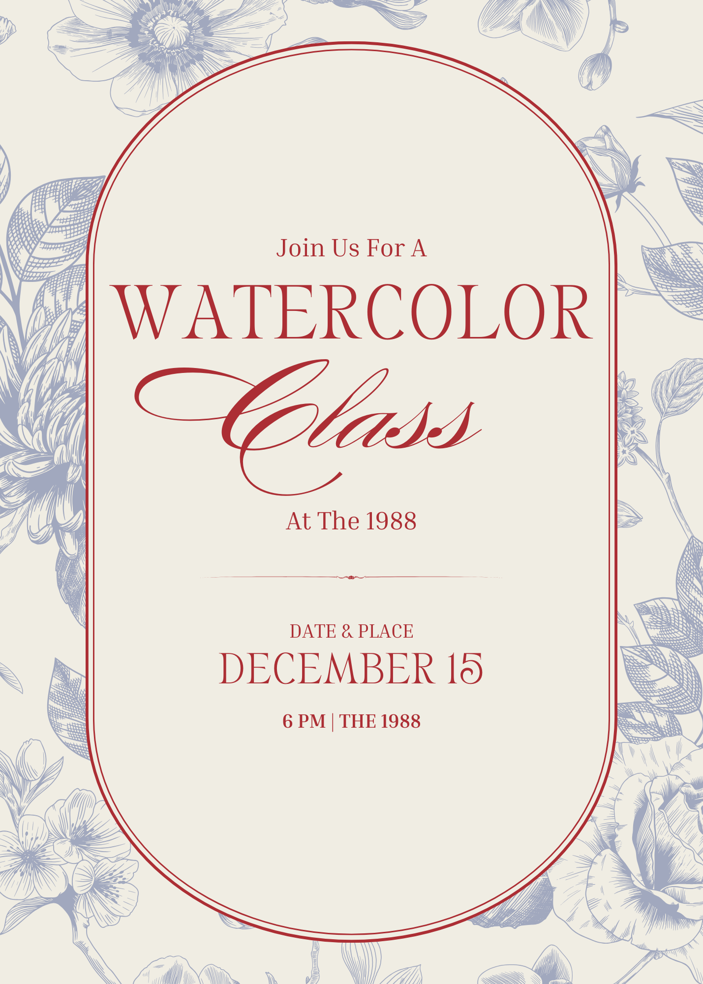 Watercolor Christmas Night