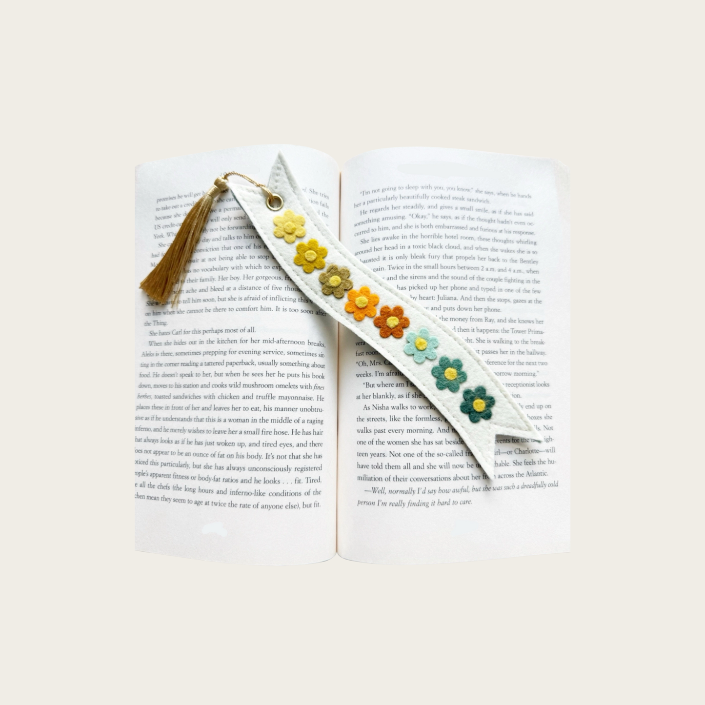 Flower Felt Bookmark