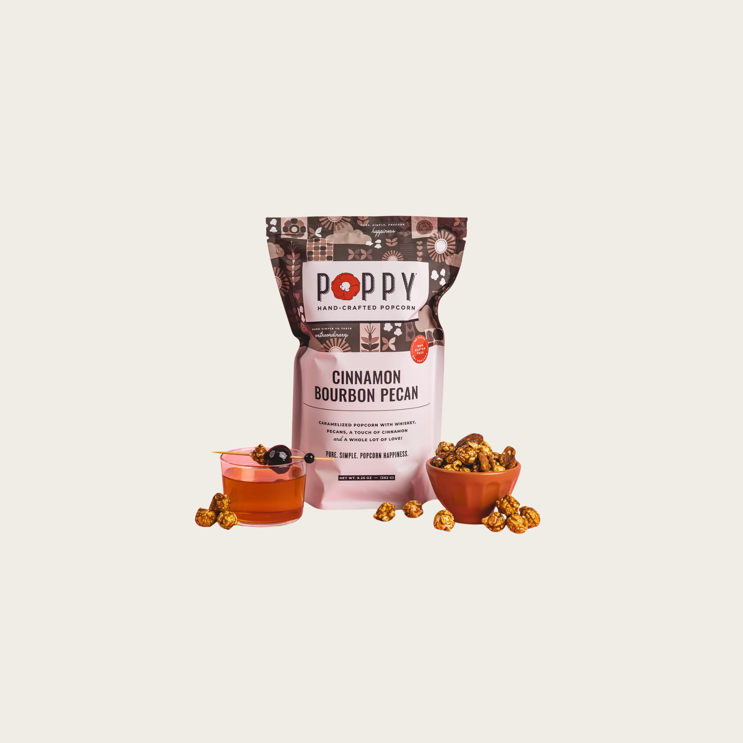 Cinnamon Bourbon Pecan Popcorn