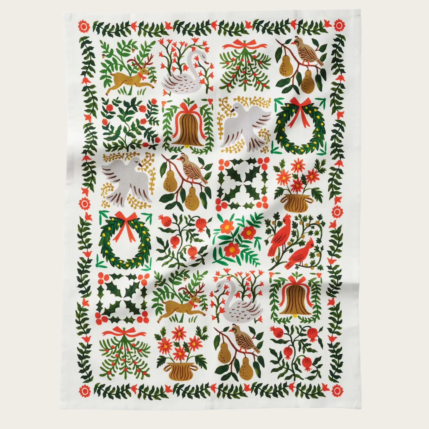 Christmastide Tea Towel