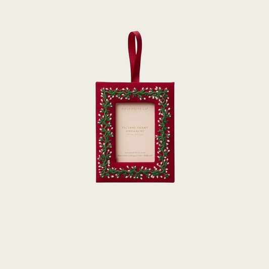 Embroidered Frame Ornament