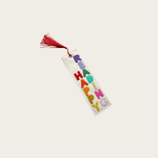 Happy Reading Felt Bookmark