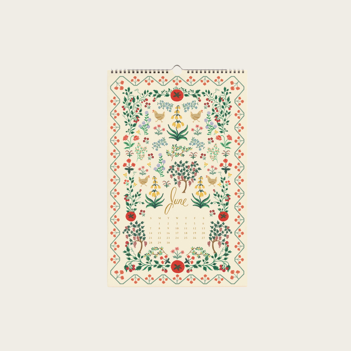 2026 Flora Wall Calendar