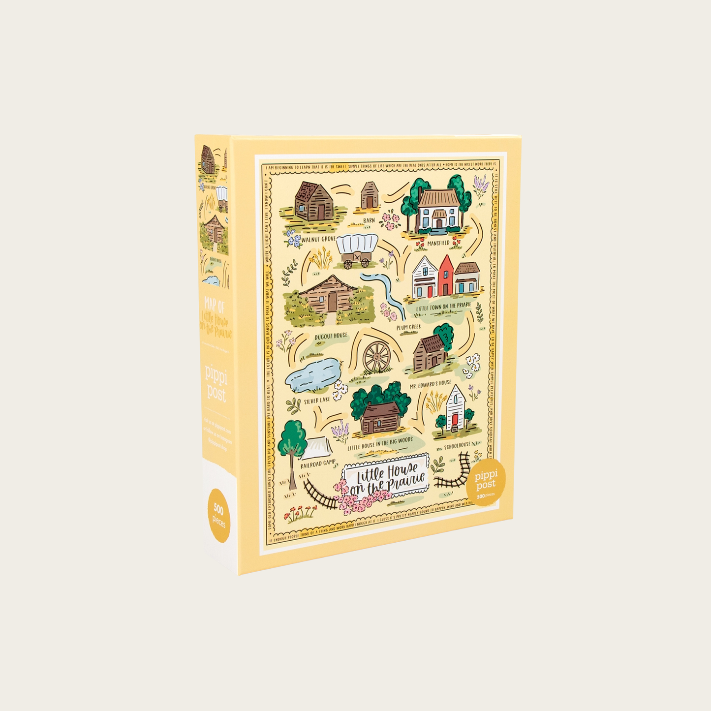 Little House On the Prairie Map: 500 Piece Jigsaw Puzzle