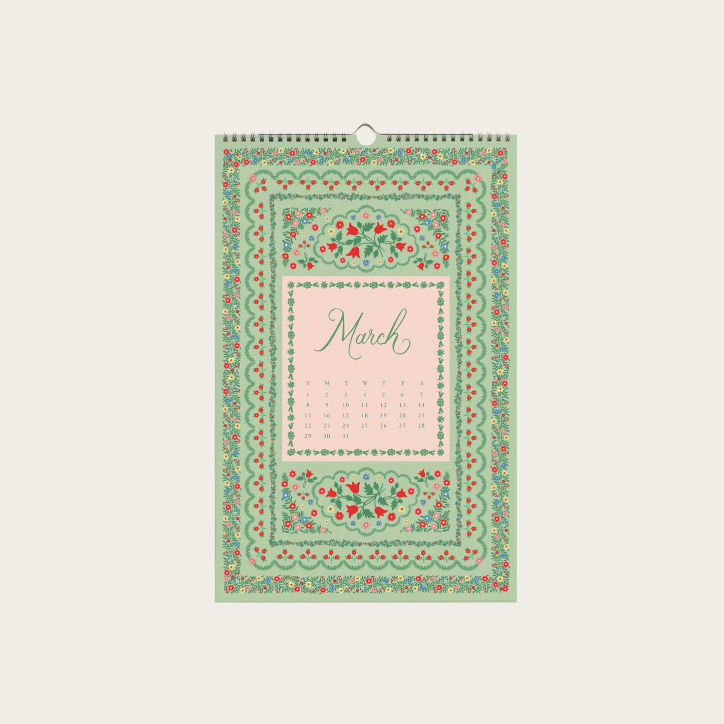 2026 Flora Wall Calendar