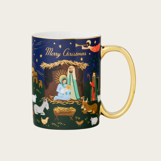 Nativity Scene Porcelain Mug