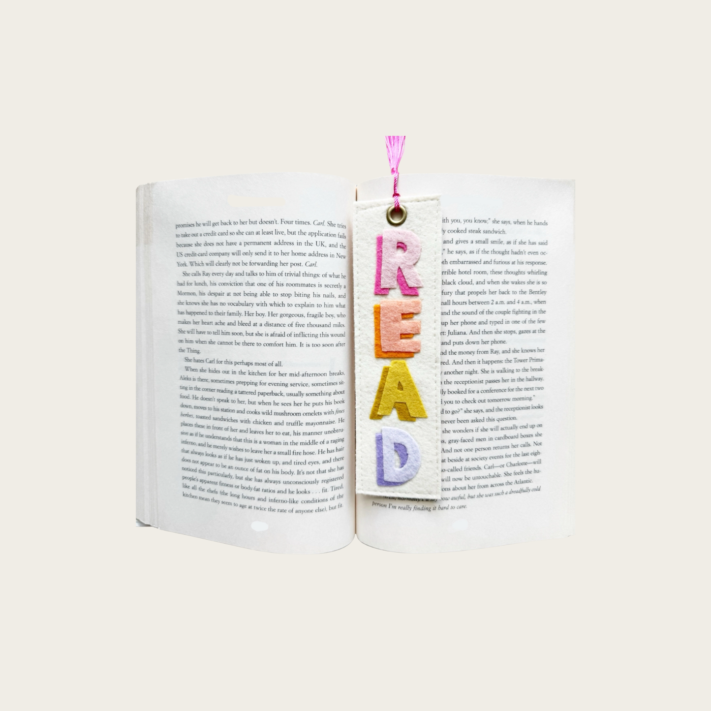Read Felt Bookmark