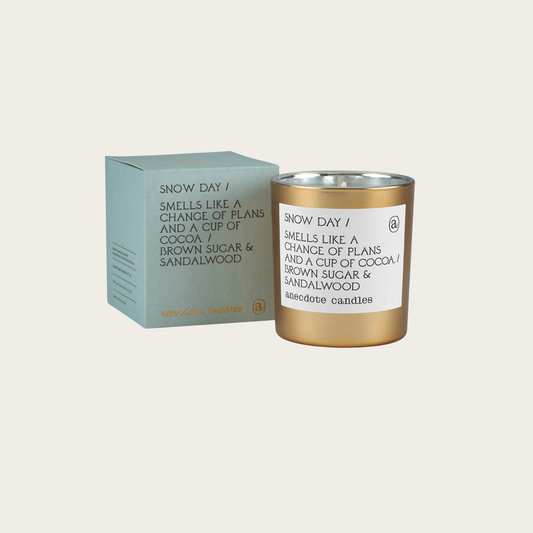 Snow Day (Brown Sugar & Sandalwood) Gold Tumbler Candle