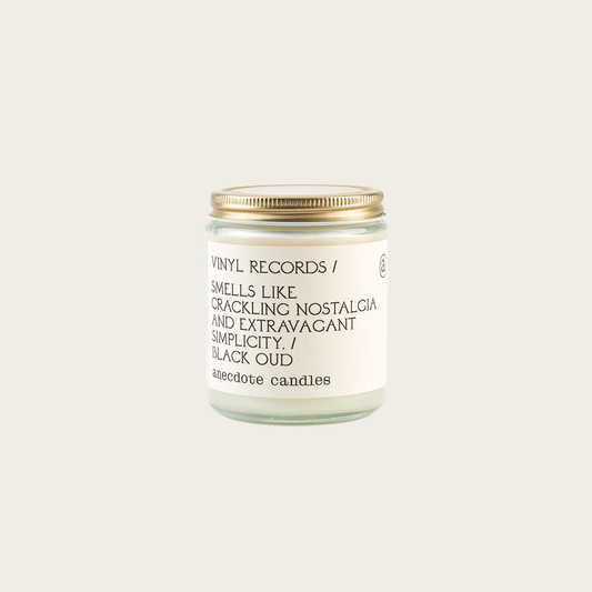 Vinyl Records (Black Oud) Candle